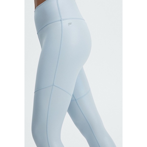 FABLETICS PureLuxe Iridescent Powder Blue High-Waisted 7/8 Leggings Size 2X - Picture 3 of 14